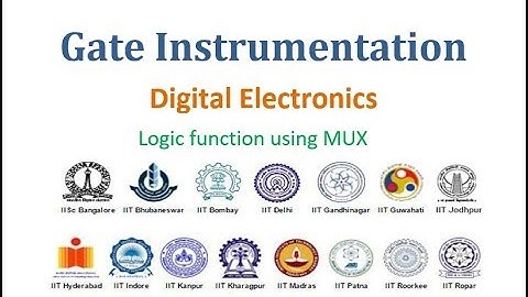 29. Implementation of Logic function using MUX