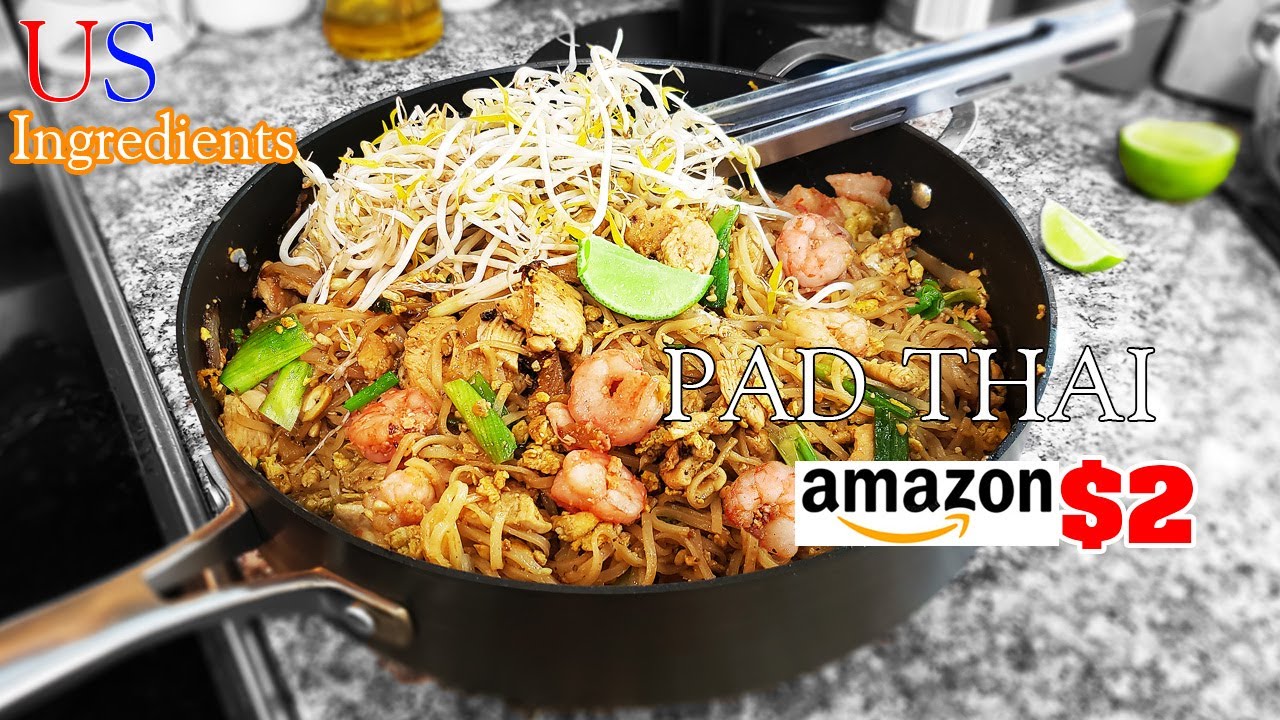 Easy Fresh Fromscratch Pad Thai, Serve 4 People in 15 Minutes from