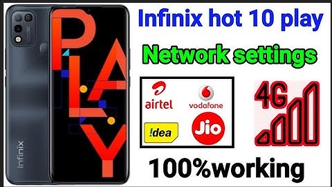 infinix hot 10 play Network settings problem / how to solve network problem infinix hot 10 play