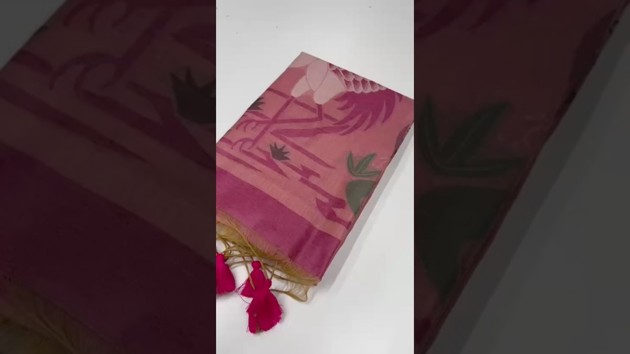 Soft Muga Cotton Resham Weaving Saree