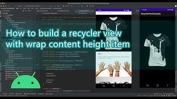 android recyclerview height wrap content | recyclerview dynamic height item | recyclerview tutorial