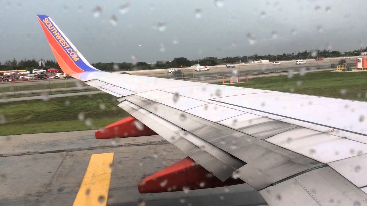 Southwest Airlines Take Off From FLL Airport Raw Video YouTube