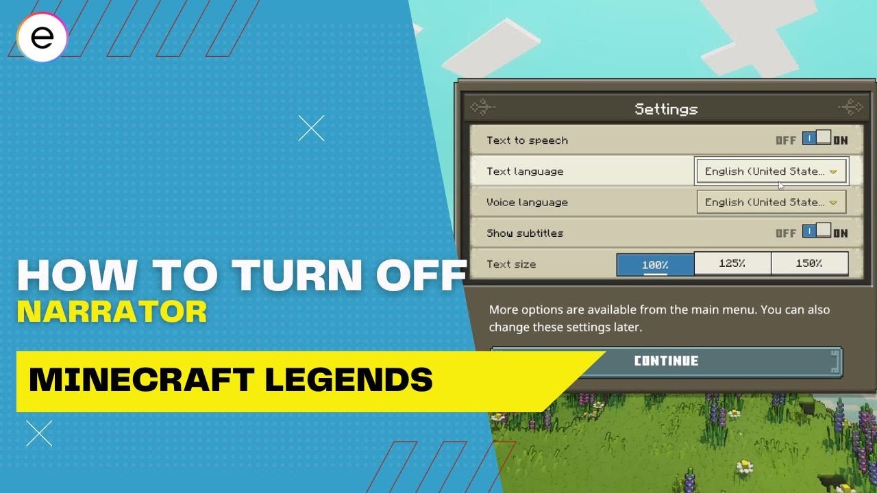 Minecraft Legends: How To Turn Off Narrator - YouTube