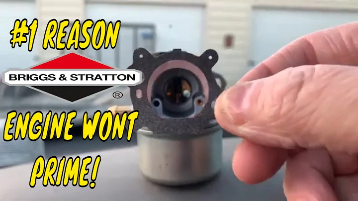 #1 REASON YOUR BRIGGS AND STRATTON WONT PRIME!