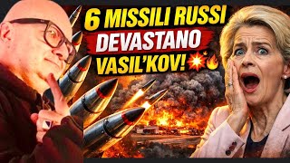💥🇷🇺 Attacco con 6 Missili Balistici su Vasil’kov, a Due Passi da Kiev