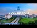 A campus tour of the   