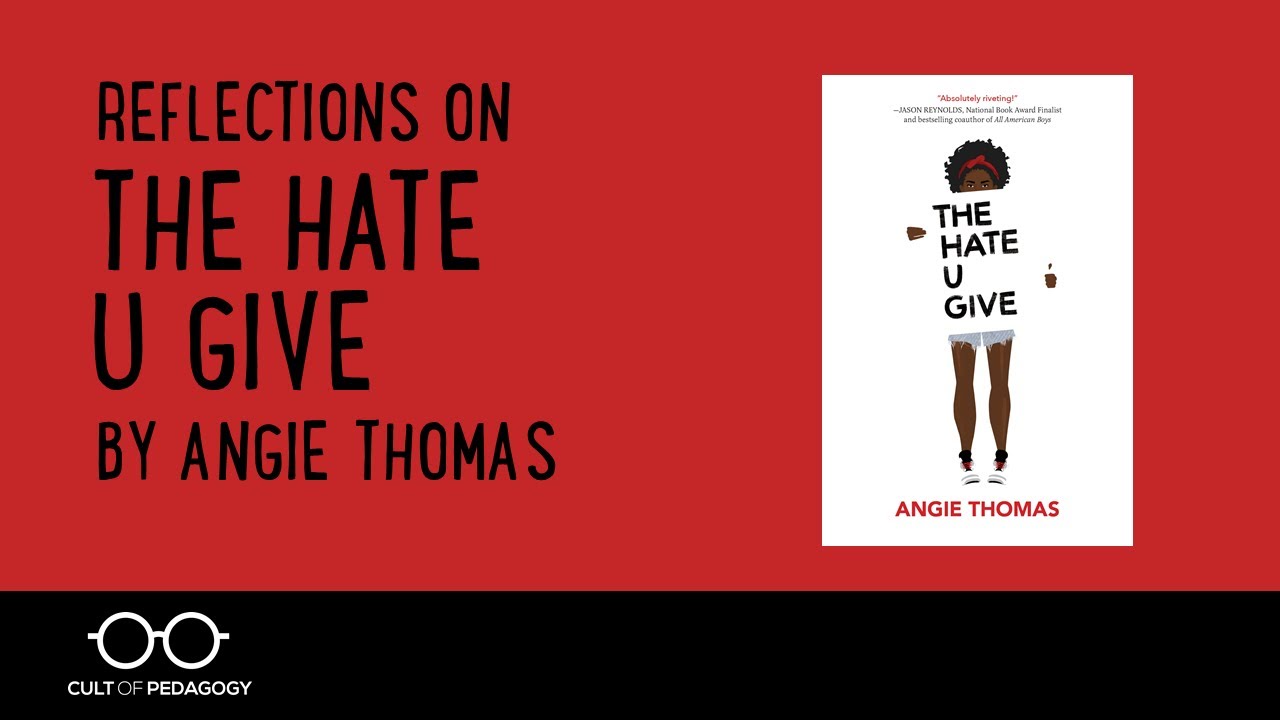 He gives books to us. The hate you give. The hate u give book. Angie Thomas all our hate. The absolutely true Diary of a Part-time indian Sherman Alexie.