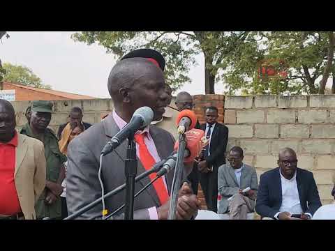 Senior Chief Mwase Delivers His Votes Of Thanks At New Lundazi National Assembly Office