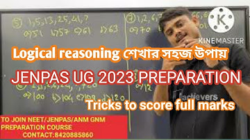 Logical reasoning for JENPAS UG 2023 in Bengali| ANM GNM missing number series|Important chapters