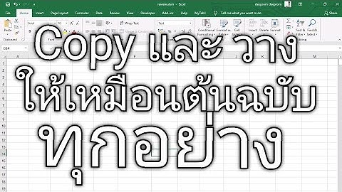 การ Copy Sheet บน Excel ไปวางใน Sheet ถัดไปให้เหมือนเดิมทุกประการ