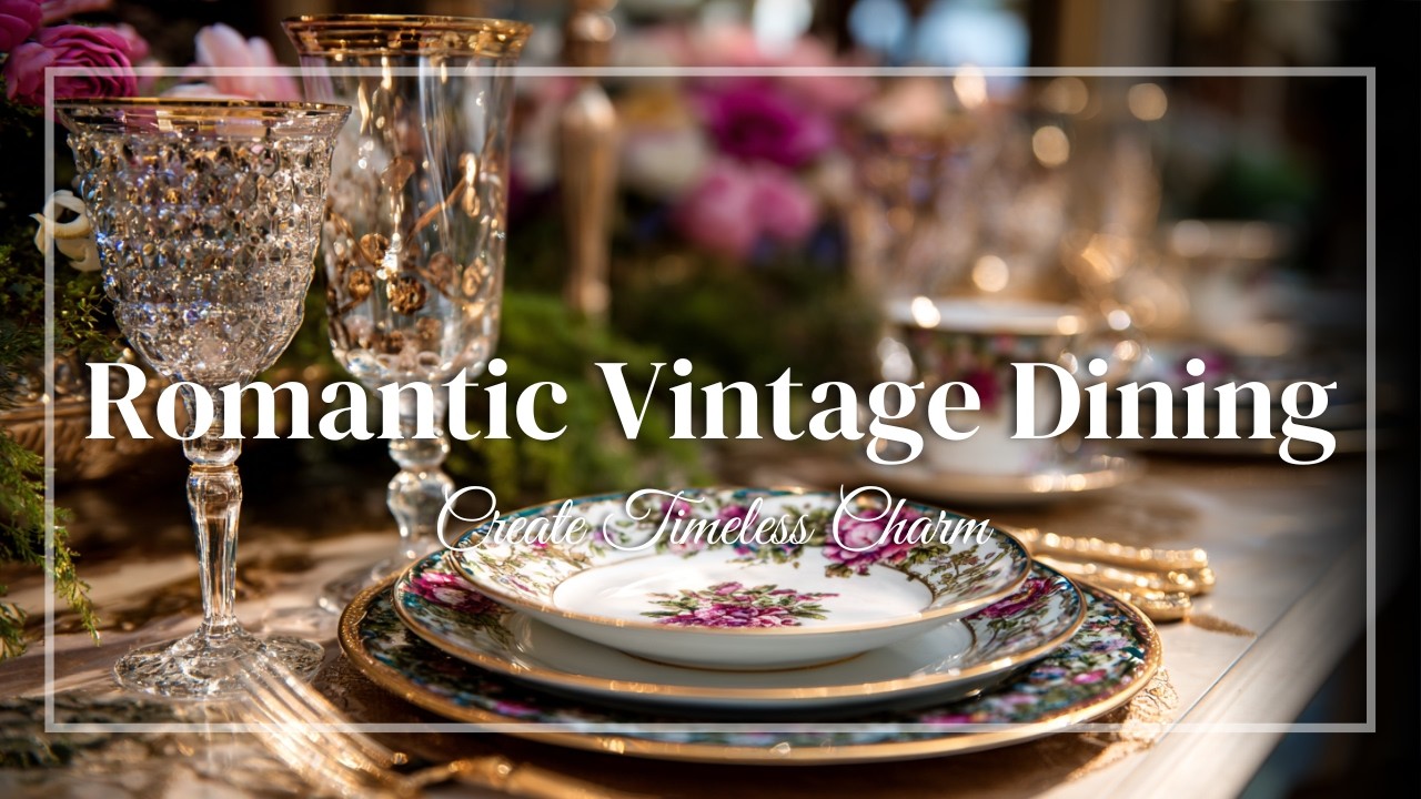 Романтический декор столовой в винтажном стиле: советы по сервировке стола и стилистике