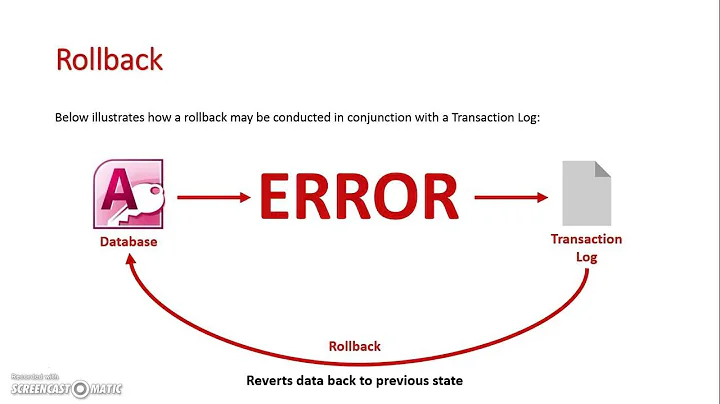 Rollback and Transaction Logs