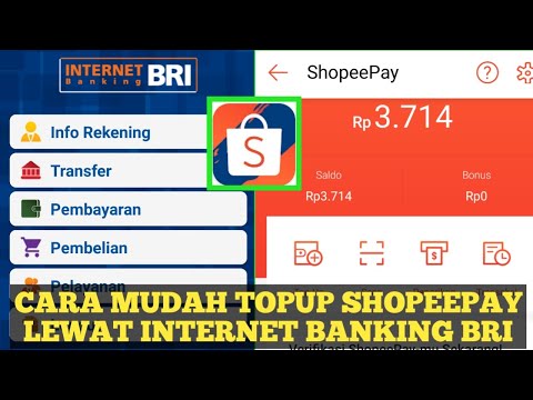 cara top up shopeepay lewat internet banking bri