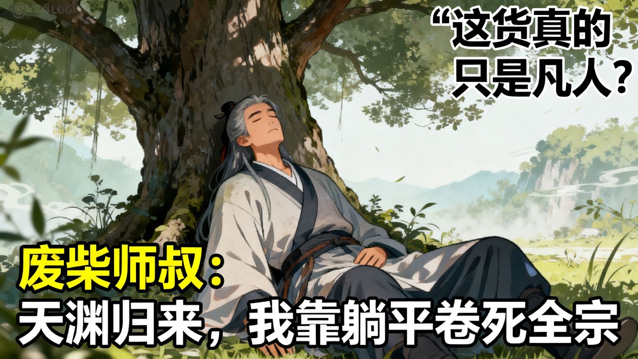 《廢柴師叔：天淵歸來，我靠躺平卷死全宗》全宗以爲我修爲盡廢只配養老，誰知我躺樹下睡覺都能引動天地異象！當年一起闖禁區的仇家們慌了：這貨真的只是個凡人？