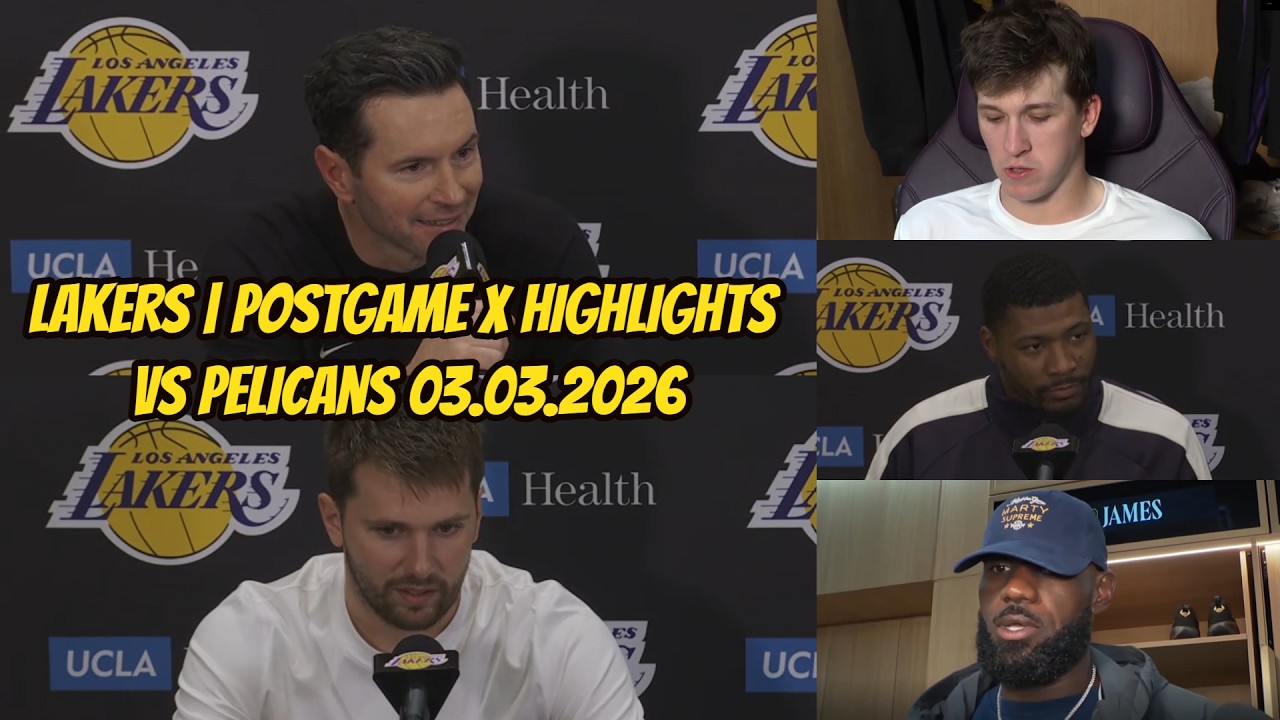 Lakers vs Pelicans | Postgame Interviews x Highlights:  March 3, 2026