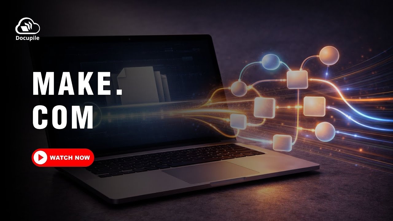 Make.com and Docupile integration workflow diagram