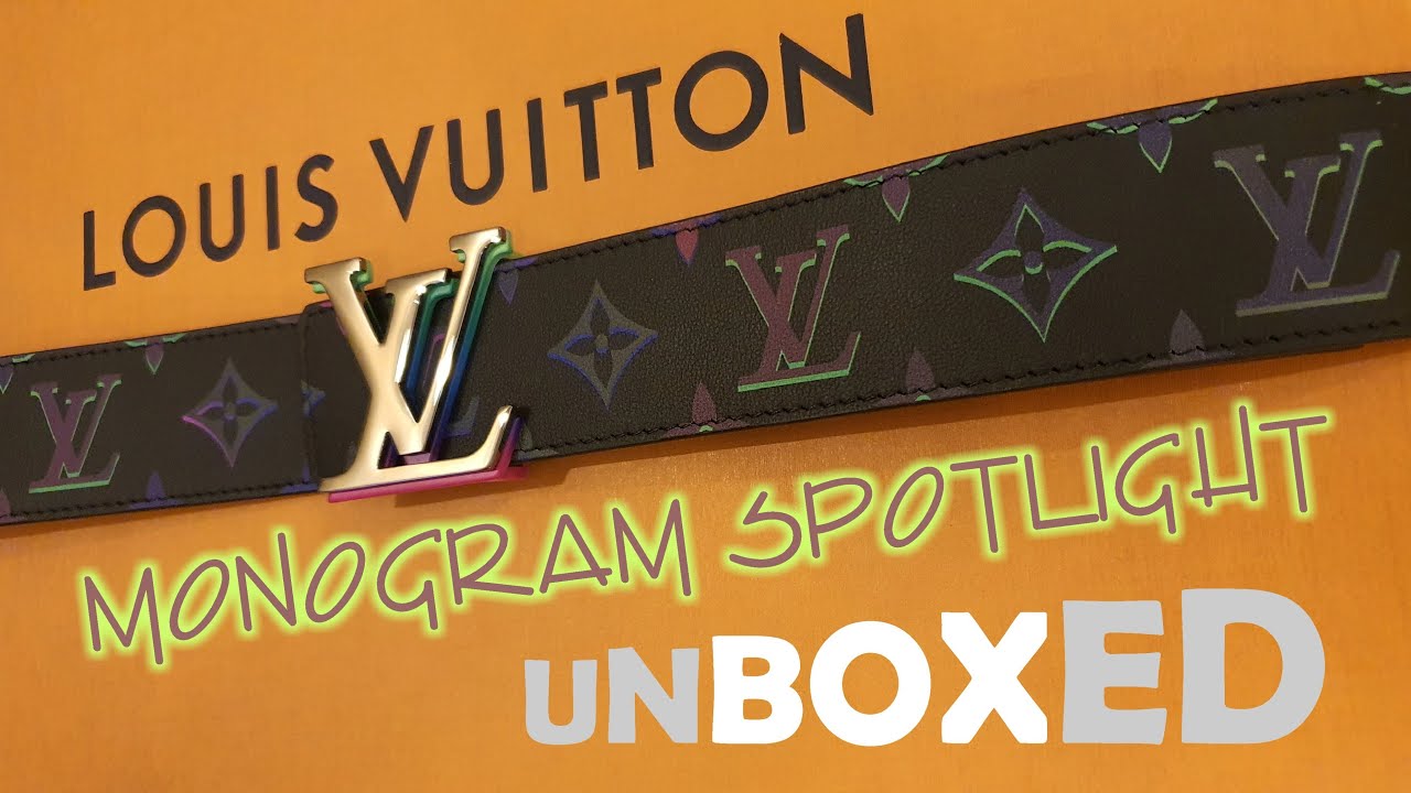 LOUIS VUITTON MONOGRAM ECLIPSE REVERSIBLE 40MM BELT UNBOXING