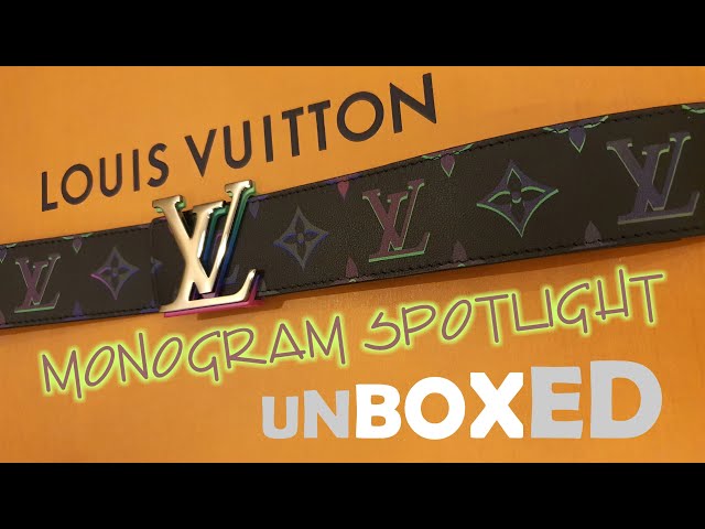 UNBOXING NEW Iridescent LOUIS VUITTON men's belt in Taurillon