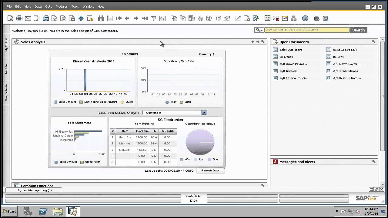 my-sap-business-one-main-menu-disappeared-youtube