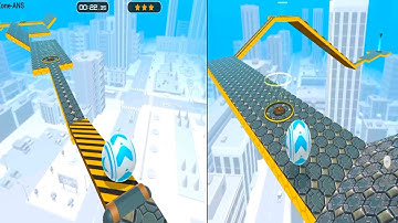 Gyro Balls - SpeedRun Gameplay, all new Level # 18, Android IOS, GyroSphere Trails