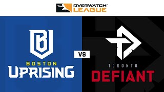 Boston Uprising vs Toronto Defiant | Semaine 11 Jour 2