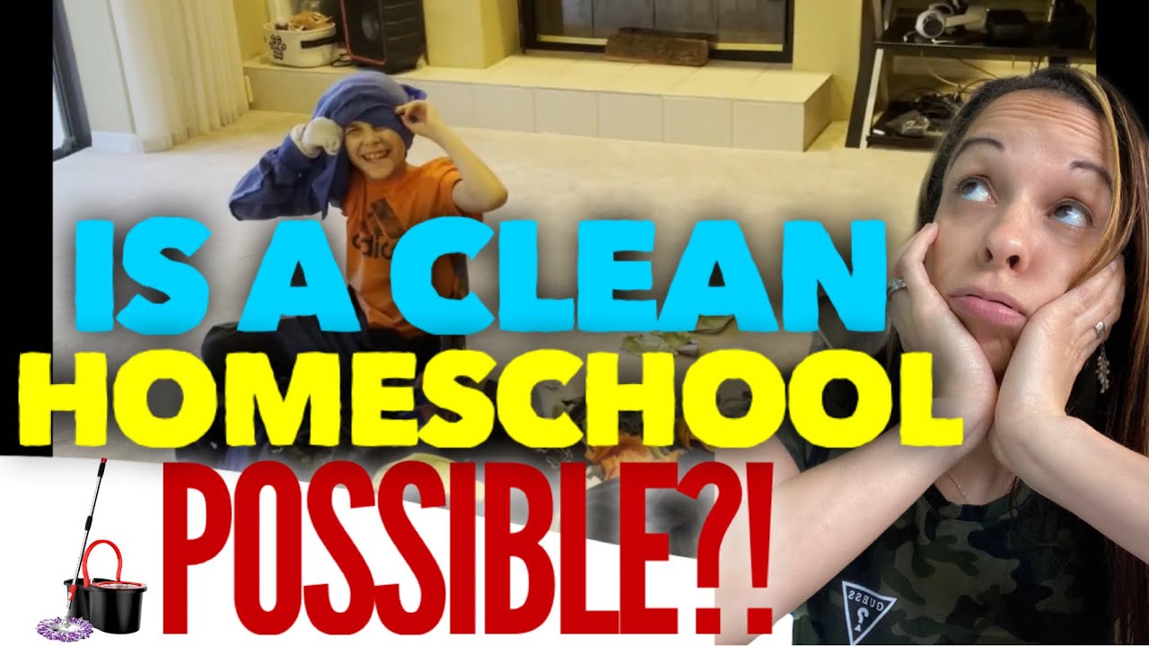 How to Keep Your Homeschool Clean || Kids Chores - YouTube