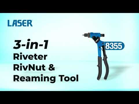 8355 | 3-in-1 Riveter, RivNut & Reaming Tool | Laser Tools |