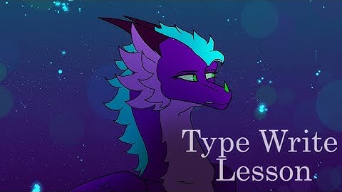Type Write Lesson || Animation
