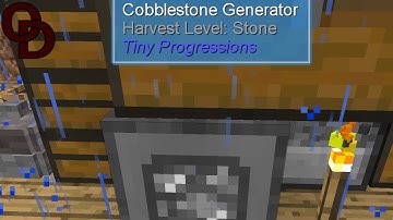 Cobblestone Generator up and running - Sky Factory 4 - E6