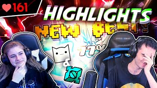 DESATANDO LA LOCURA CON JUNI (The Antagonist HIGHLIGHTS #2) | Geometry Dash