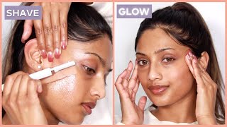 How I SHAVE My Face For Smooth Skin! | Full DIY Shave Routine