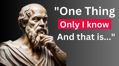Life lessons from Socrates Man Learn Too Late In Life (Socrates Philosophy )