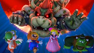 Mario Party 10 – Mushroom Park | Yoshi Vs Mario Vs Peach Vs Donkey Kong – Bowser Party