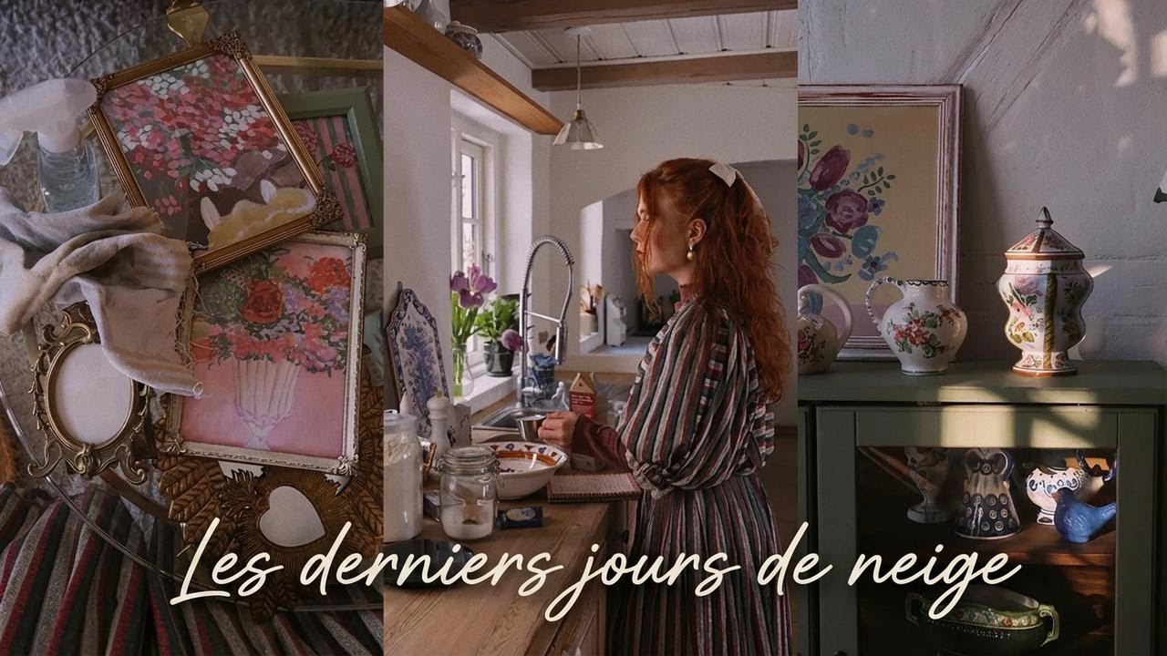 Derniers jours de neige en solo à la campagne : pâtisserie et déco au rendez-vous