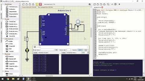 Monitor serial no SimulIDE