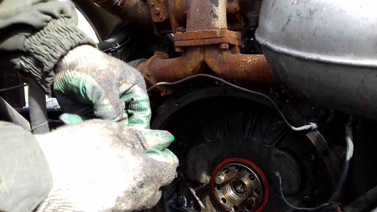 замена коренного сальника коленвала - YouTube