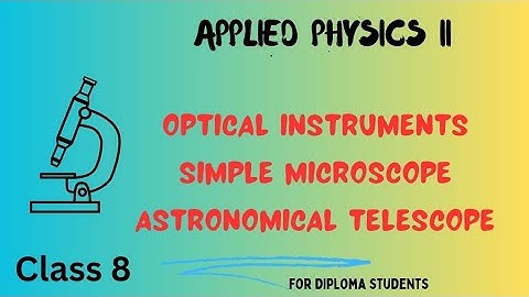 Polytechnicphysics || Applied Physics II || Revision 2021 || Optical Instruments