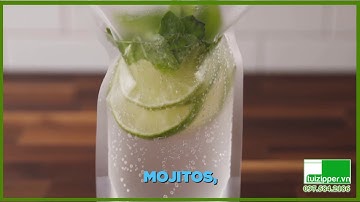 Túi Zipper Đáy Đứng Đựng Nước, Đựng Đồ Uống Giá Rẻ Tại Tp.HCM