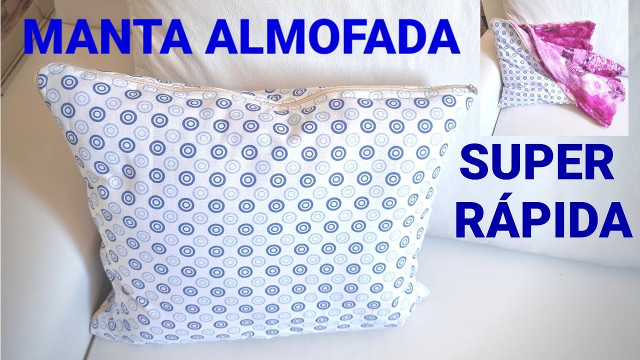 TRUQUE DE COSTURA ALMOFADA COBERTOR MUITO PRÁTICA PARA CASA E VIAGEM D TECIDO DE ALGODÃO CONFORTÁVEL