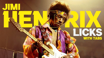 10 Jimi Hendrix licks with TAB (Jimi Hendrix Guitar Lesson)
