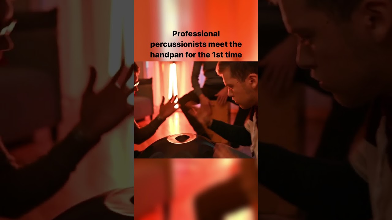 Professional percussionists meet the #handpan  for the first time 🛸🙈