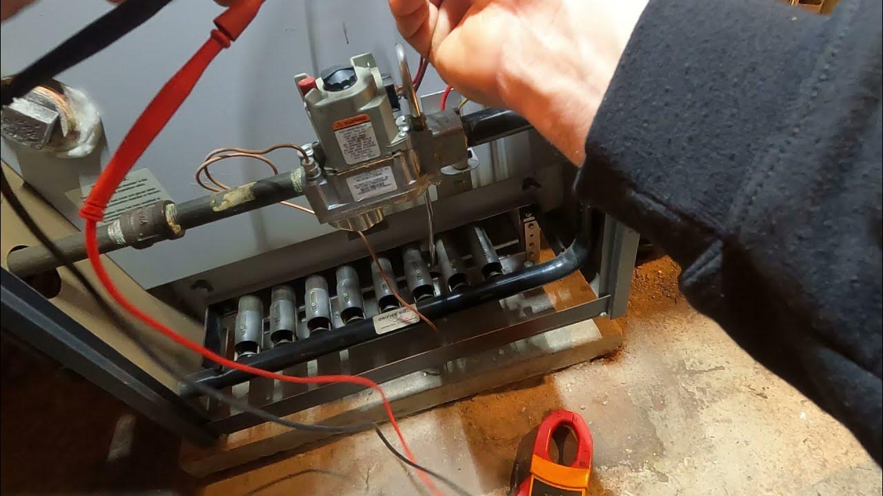 Boiler Not Firing Up Stuck Flue Draft Damper YouTube