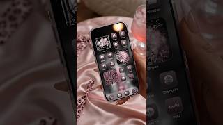 Aesthetic iPhone Home Screen Layout &amp; Matching Lock Screen Ideas #homescreen  #lockscreen
