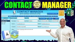 How To Create An Excel Contact Manager AND Sync With Google Contacts From Scratch + Download screenshot 4