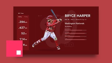 (Part 2) InVision Studio: Advanced Motion Design - Player Stats Dashboard!