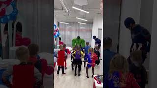 ХАЛК на День Рождения привел всех в восторг! Танцы от Халка. Капитан Америка. Доминик 6 лет