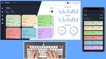 ASMR Programming - Responsive Admin Dashboard with Light & Dark Mode - No Talking