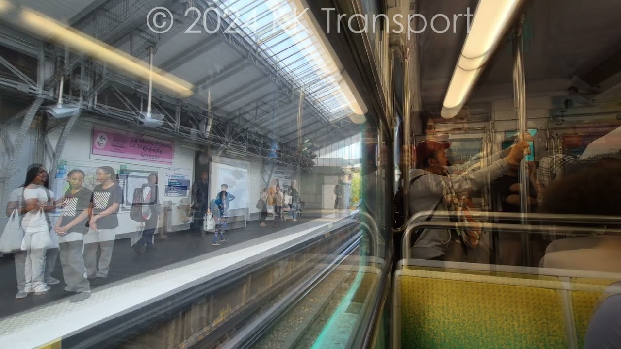 Paris Métro: Ligne 6 MP73 6538 Passy-Pasteur → Nation | 4K