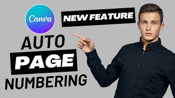 Automatic Page Numbering in Canva in One Click! (NEW & FREE)