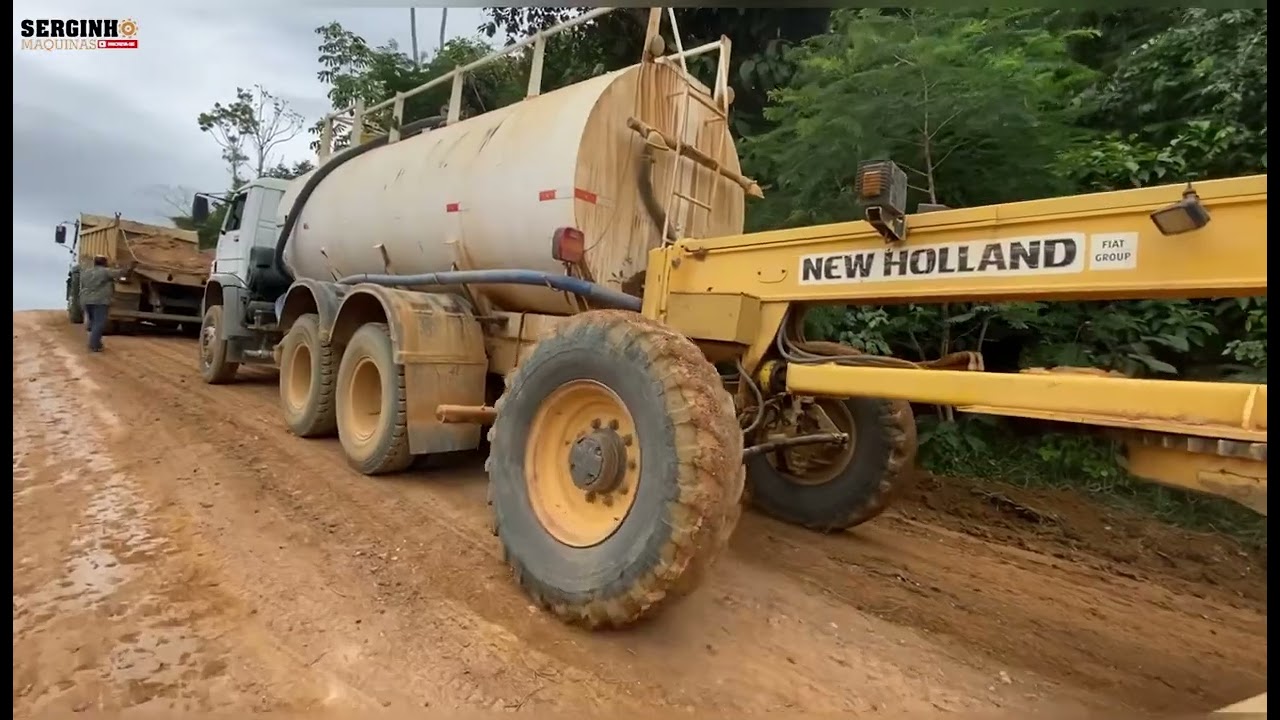 CAMINHÃO PIPA DEU PREGO NO MORRÃO BRUTO! #caminhão #maquinas #motor